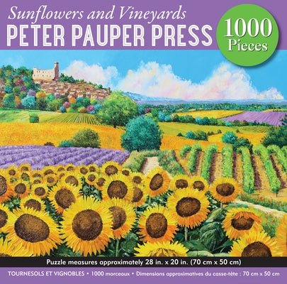 Sunflowers & Vineyards 1000 Piece Puzzle by Peter Pauper Press Inc