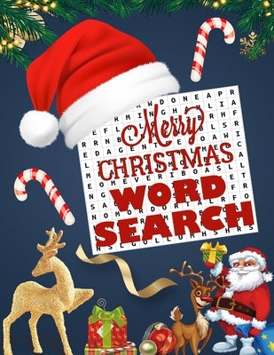 Merry Christmas word search.: Easy Large Print word search Puzzle Book for Adults, Kids & Everyone for the 25 Days of Christmas. by Press House, Blue Moon