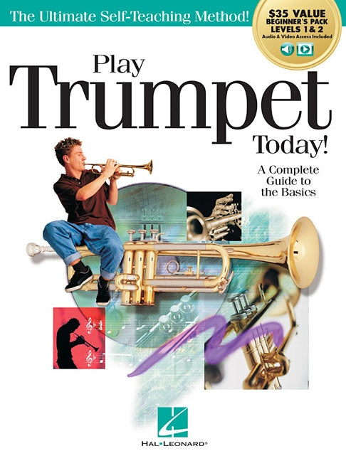Play Trumpet Today! Beginner's Pack: Method Books 1 & 2 Plus Online Audio & Video by Menghini, Charles