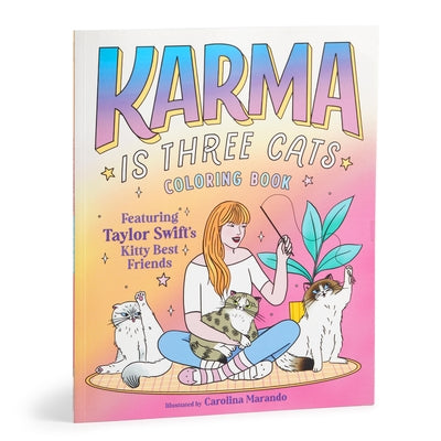 Karma Is Three Cats Coloring Book by Mudpuppy