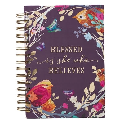 Journal Wirebound Large Blessed Is She by Christian Art Gifts Inc