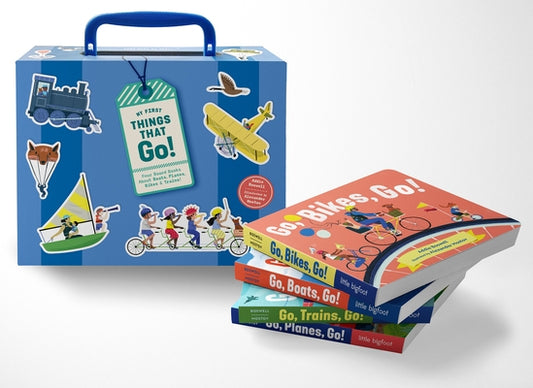 My First Things That Go: A Four-Board Book Box Set of Boats, Planes, Bikes, and Trains for Toddlers 1-3 by Boswell, Addie