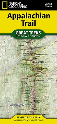 Appalachian Trail Planning and Overview Map by National Geographic Maps - Trails Illust