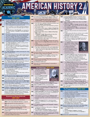 American History 2: A Quickstudy Laminated Reference Guide by Head, David