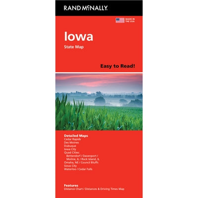 Rand McNally Easy to Read: Iowa State Map by Rand McNally