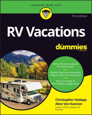 RV Vacations for Dummies by Hodapp, Alice