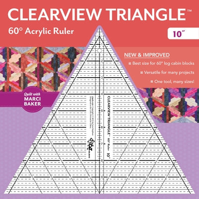 Clearview Triangle(tm) 60ｰ Acrylic Ruler--10 by Nephew, Sara