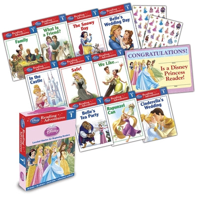 Disney Princess Reading Adventures Disney Princess Level 1 Boxed Set [With 86 Stickers and Parent Letter, and Achievement Certificate] by Disney Books