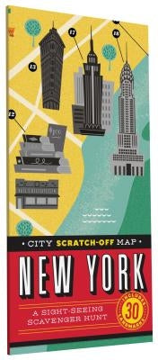 City Scratch-Off Map: New York: A Sight-Seeing Scavenger Hunt by Henry de Tessan, Christina