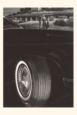 Vintage Journal Tire with Golfers in Background by Found Image Press