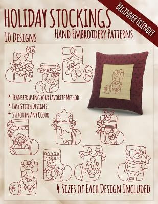 Holiday Stockings Hand Embroidery Patterns by Embroidery, Stitchx