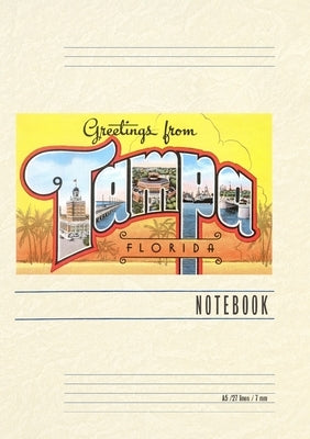 Vintage Lined Notebook Greetings from Tampa, Florida by Found Image Press
