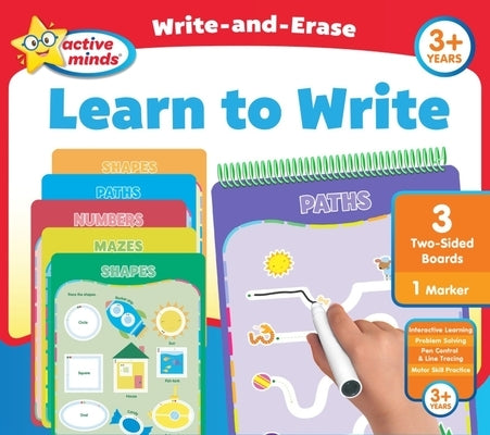 Active Minds Write-And-Erase Learn to Write Learning Boards by Sequoia Children's Publishing