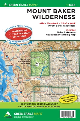 Mount Baker Wilderness Climbing, Wa No. 13sx by Maps, Green Trails