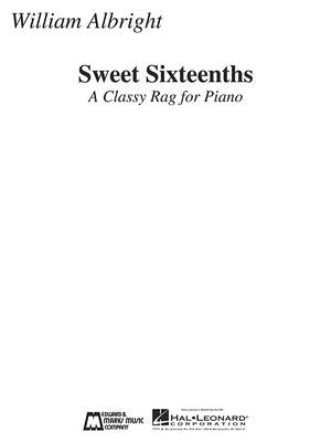 Sweet Sixteenths: A Classy Rag for Piano by Albright, William