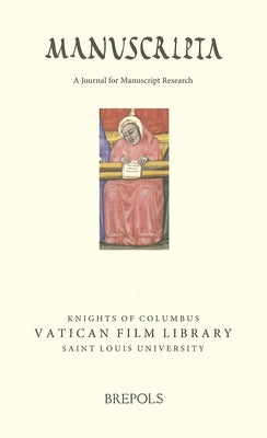 Manuscripta 64: 1 (2020) by Brepols Publishers