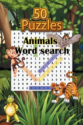 50 Puzzles Animals word search: 50 Puzzles, Word Find Puzzle Book For Kids And Adults,6 x 9, Matte by Books, Josef Mester