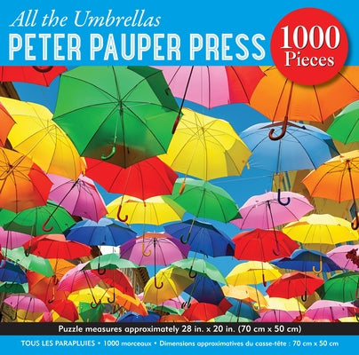 All the Umbrellas 1000 Piece Puzzle by Peter Pauper Press Inc