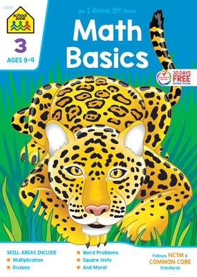 School Zone Math Basics Grade 3 Workbook by Zone, School