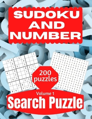 Sudoku And Number Search Puzzle: Large Print Activity Puzzle Book for Adults and Seniors with Solutions Vol 1 by Design, This