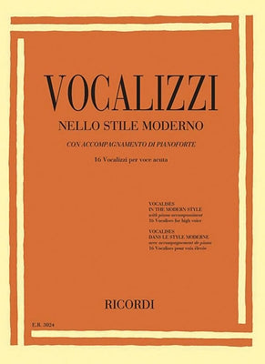 Vocalises in the Modern Style [Vocalizzi Nello Stile Moderno]: High Voice by Hal Leonard Corp