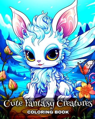 Cute Fantasy Creatures Coloring Book: Cute Mythical Creatures Coloring Sheets for Adults and Teens by Peay, Regina