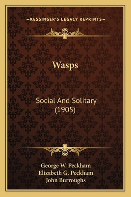 Wasps: Social and Solitary (1905) by Peckham, George W.