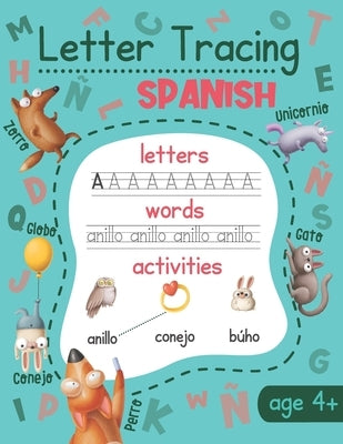 Letter Tracing: Spanish: Spanish Handwriting Practice - Spanish Language Learning for Kids by Chatty Parrot