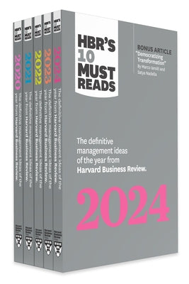 5 Years of Must Reads from Hbr: 2024 Edition (5 Books) by Review, Harvard Business