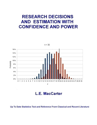 Research Decisions and Estimation With Confidence and Power: Up To Date Text and Reference From Classical and Recent Literature by MacCarter, L. E.