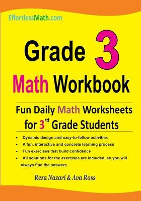 Grade 3 Math Workbook: Fun Daily Math Worksheets for 3rd Grade Students by Ross, Ava