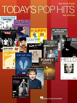 Today's Pop Hits: For Big-Note Piano by Hal Leonard Corp