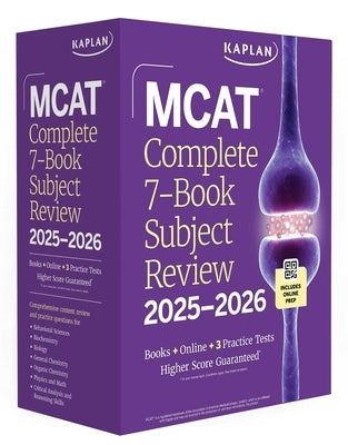 MCAT Complete 7-Book Subject Review 2025-2026, Set Includes Books, Online Prep, 3 Practice Tests by Kaplan Test Prep