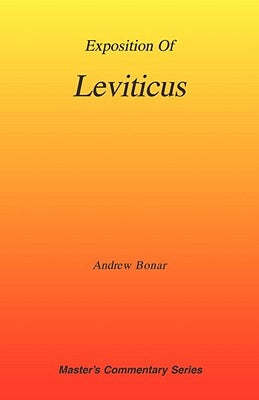 Commentary on Leviticus by Bonar, Andrew Alexander