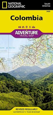 Colombia Map by National Geographic Maps