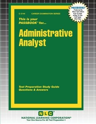 Administrative Analyst by Passbooks
