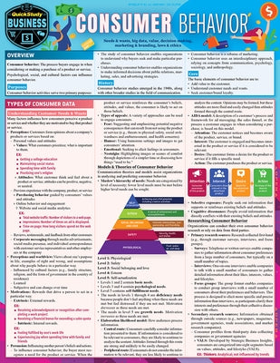 Consumer Behavior: A Quickstudy Laminated Reference Guide by Siano, Maria