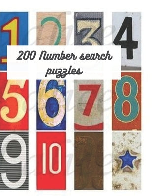 200 Number Search Puzzles by C, Robin