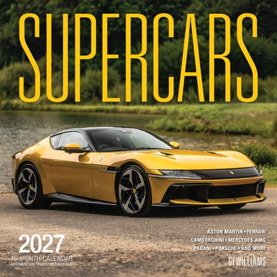 Supercars 2027: 16-Month Calendar--September 2026 Through December 2027 by Williams, George F.
