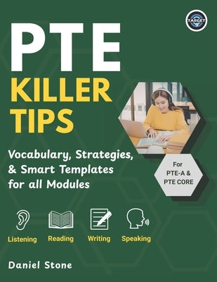 PTE Killer Tips: Score 65-90 with Proven Strategies PTE Academic & PTE Core Prep with 30-Day Study Plan, Practice Techniques & High-Scoring Methods fo by Stone, Daniel