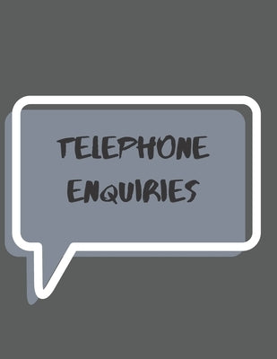 telephone enquiries pad: telephone pad for enquiries from customers over the telephone by Books, Shields