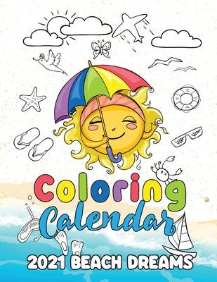 Coloring Calendar 2021 Beach Dreams by Gumdrop Press