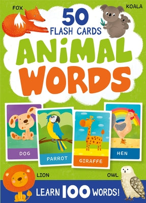 Animal Words. 50 Flash Cards: Learn 100 Words! by Clever Publishing