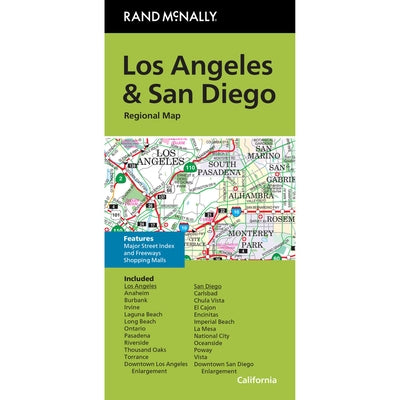 Rand McNally Folded Map: Los Angeles & San Diego Regional Map by Rand McNally