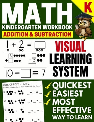 Math Kindergarten Workbook: Addition and Subtraction, Numbers 1-20, Activity Book with Questions, Puzzles, Tests with (Grade K Math Workbook) by Brighter Child Company