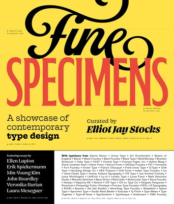 Fine Specimens: A Showcase of Contemporary Type Designs by Stocks, Elliot Jay