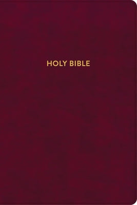 KJV Rainbow Study Bible, Burgundy Leathertouch, Indexed by Holman Bible Staff