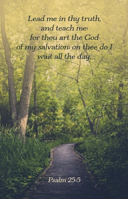Legacy Bulletin: Teach Me (Package of 100): Psalm 25:5 (Kjv) by Broadman Church Supplies Staff