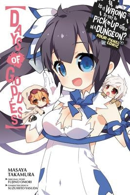 Is It Wrong to Try to Pick Up Girls in a Dungeon? Four-Panel Comic: Days of Goddess by Omori, Fujino