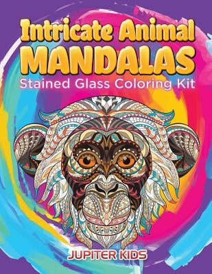 Intricate Animal Mandalas: Stained Glass Coloring Kit by Jupiter Kids